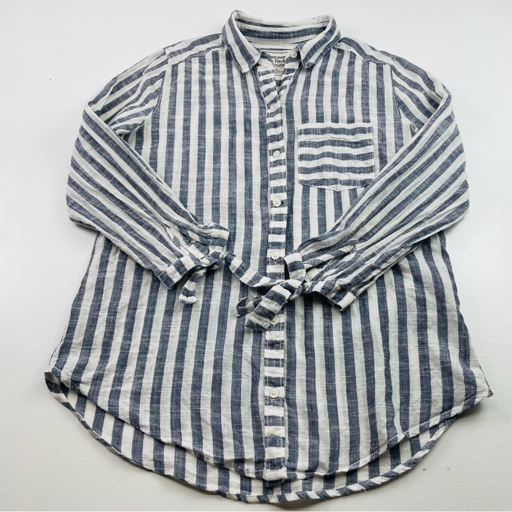 Abercrombie‎ & Fitch Women Blouse Button Down Size Small 3/4 Sleeves